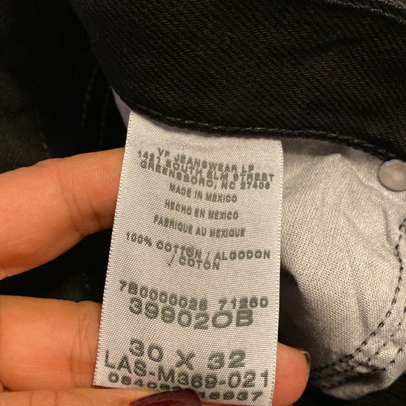 Wrangler high-rise straight leg pants, black size 30 - Picture 8 of 8